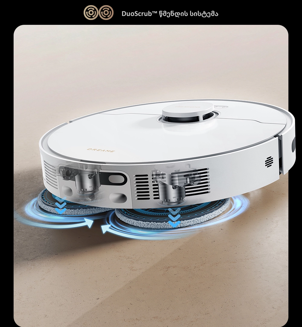 Dreame L40 Ultra CE DuoScrub ორმაგი მბრუნავი მოპი