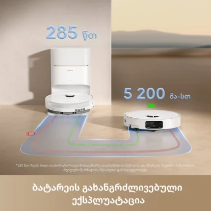 რობოტი მტვერსასრუტი Dreame D20 Pro Plus White — изображение 10