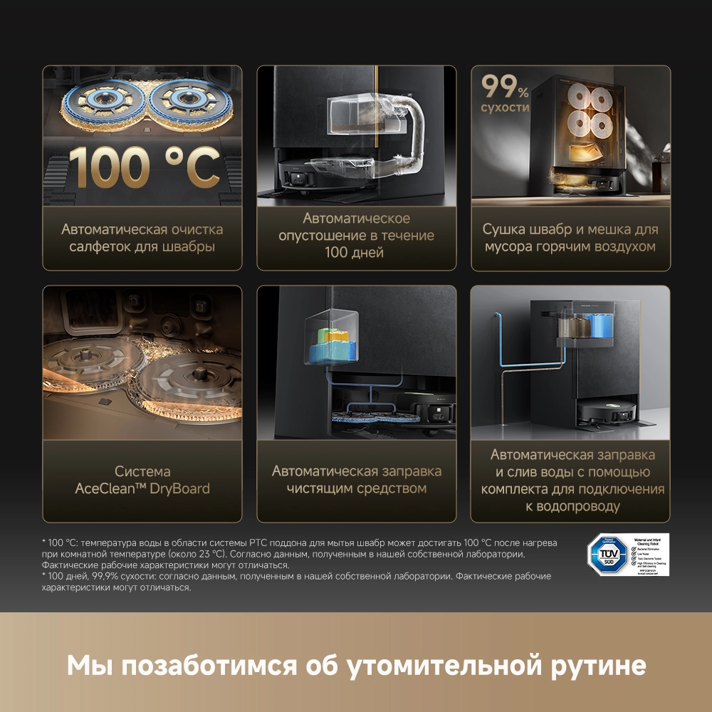 რობოტი მტვერსასრუტი Dreame Matrix10 Ultra Black — изображение 13