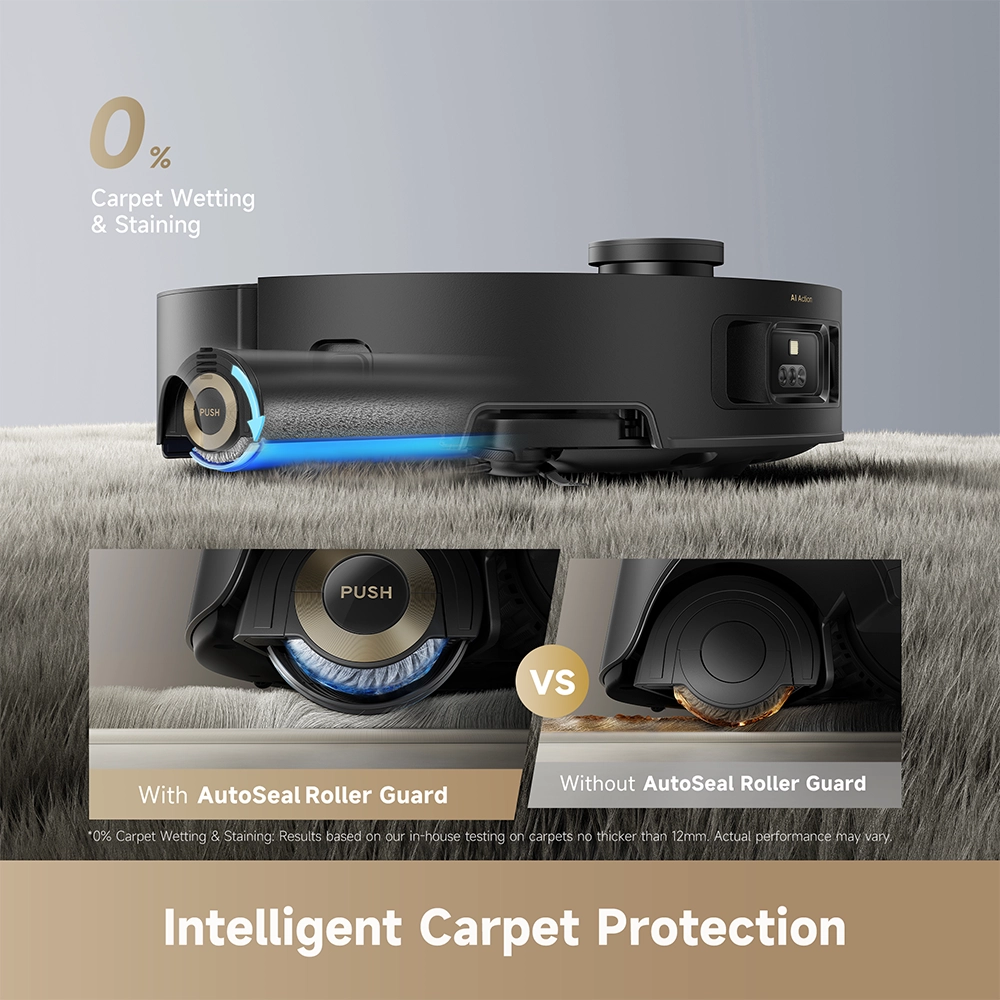 რობოტი მტვერსასრუტი Dreame Aqua10 Roller Black - Image 4