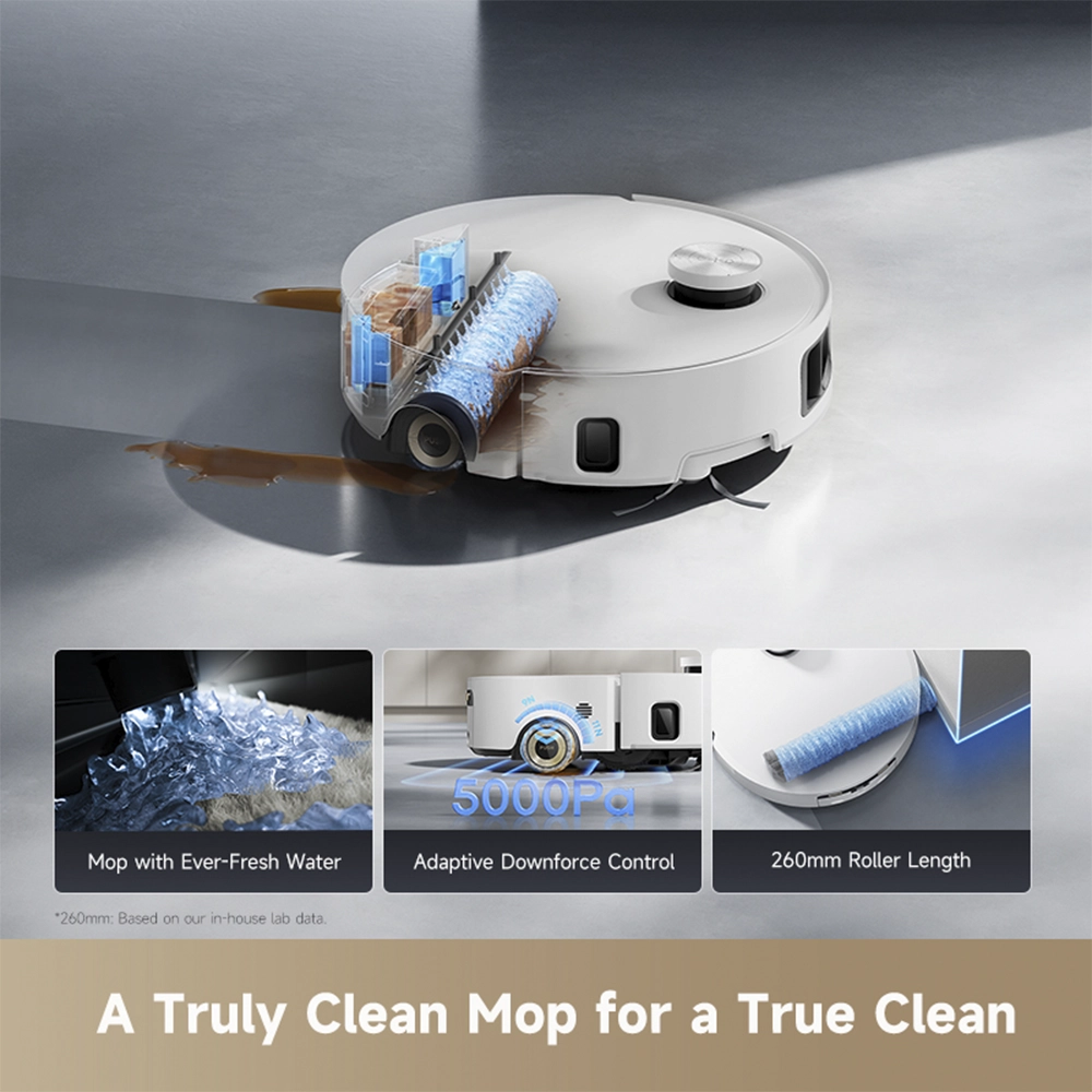 რობოტი მტვერსასრუტი Dreame Aqua10 Roller White - Image 3