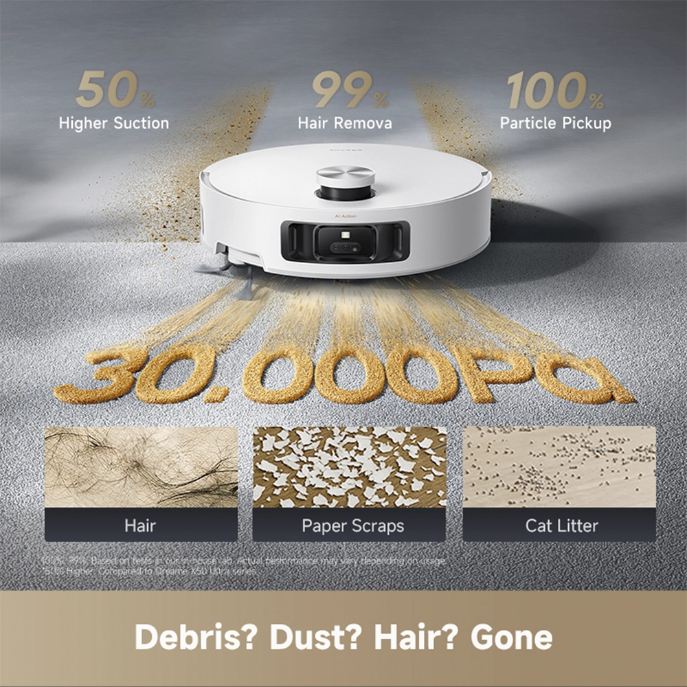 რობოტი მტვერსასრუტი Dreame Aqua10 Roller White - Image 7