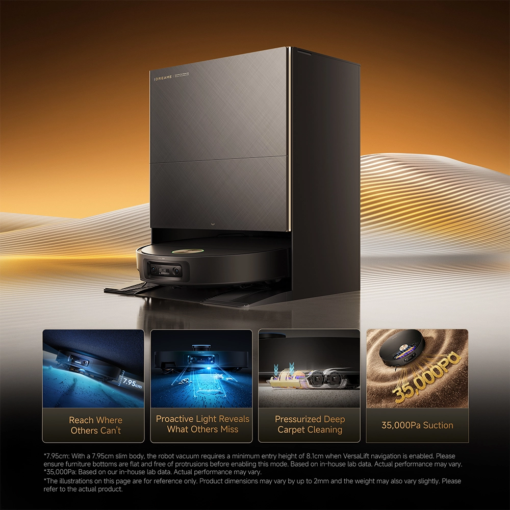 რობოტი მტვერსასრუტი Dreame X60 Ultra Complete Black - Image 2