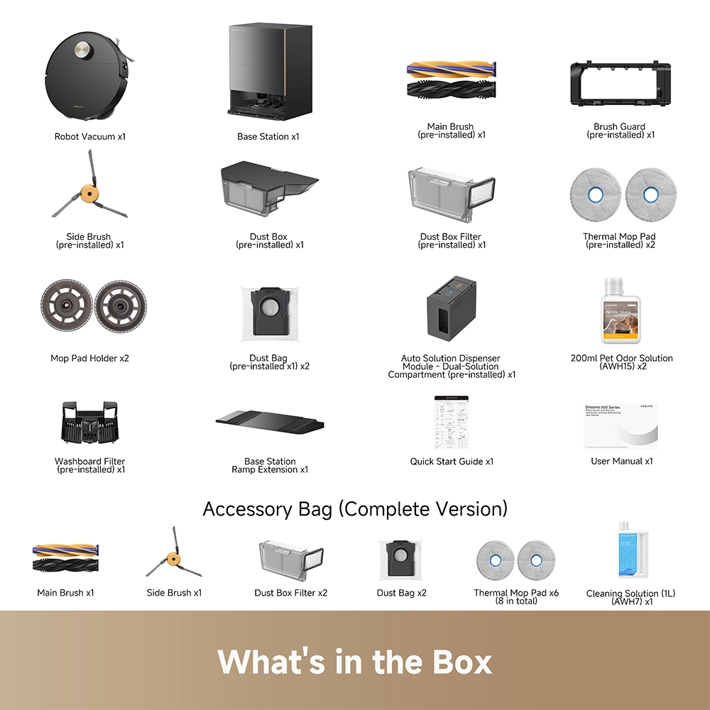 რობოტი მტვერსასრუტი Dreame X60 Ultra Complete Black - Image 14