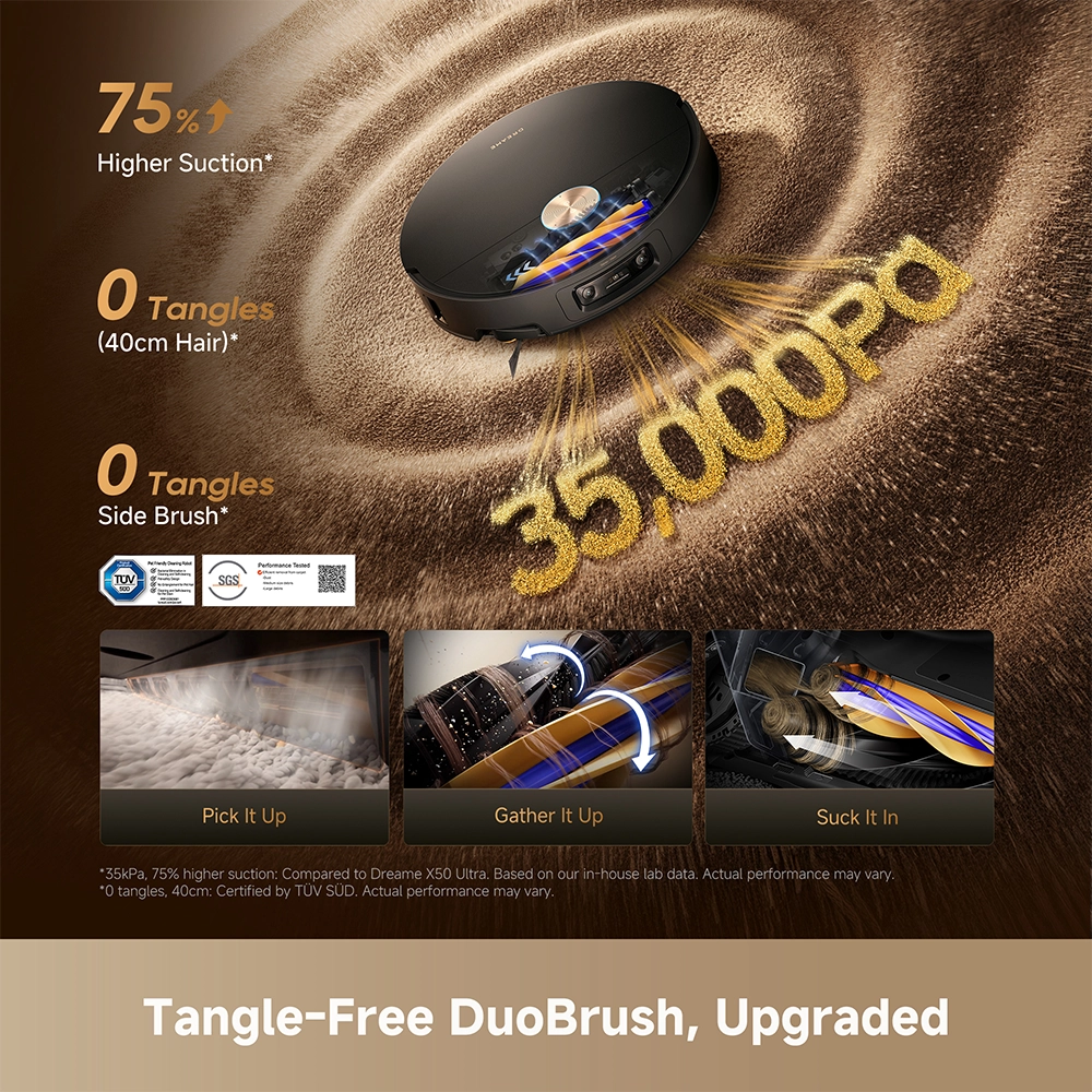 რობოტი მტვერსასრუტი Dreame X60 Ultra Complete Black - Image 7