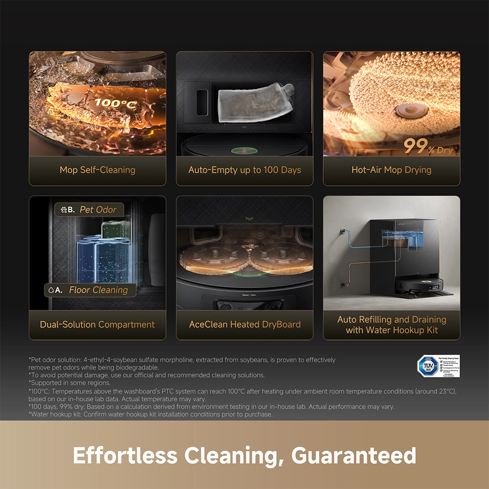 რობოტი მტვერსასრუტი Dreame X60 Ultra Complete Black - Image 9