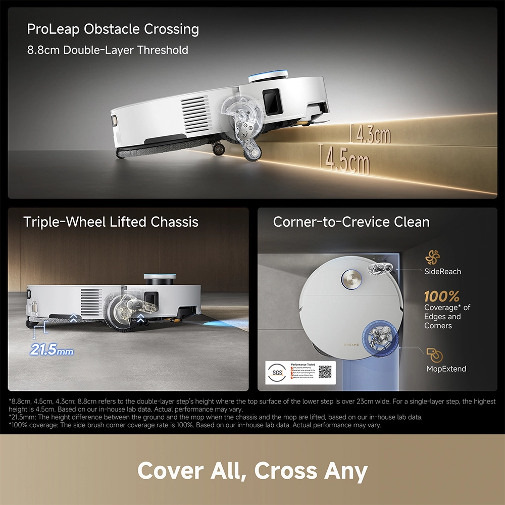 რობოტი მტვერსასრუტი Dreame X60 Ultra Complete White - Image 5