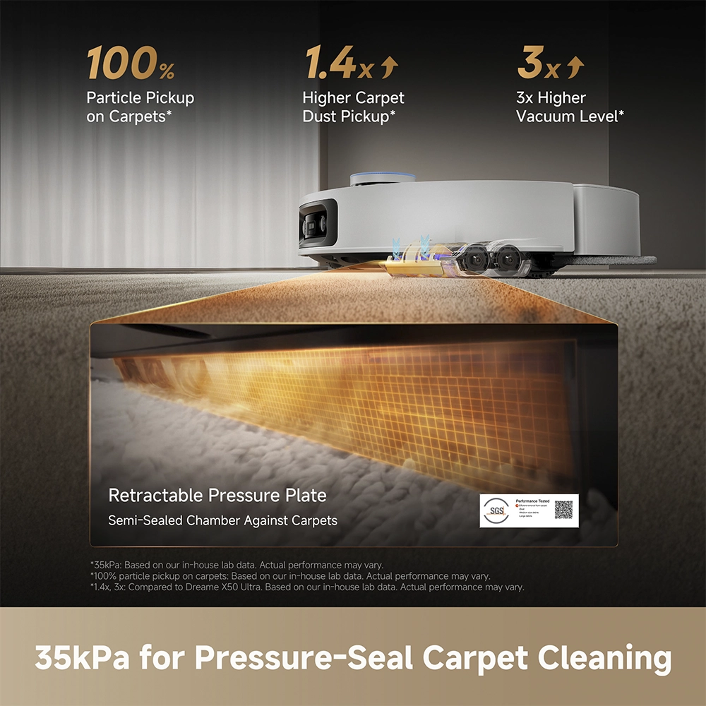 რობოტი მტვერსასრუტი Dreame X60 Ultra Complete White - Image 6