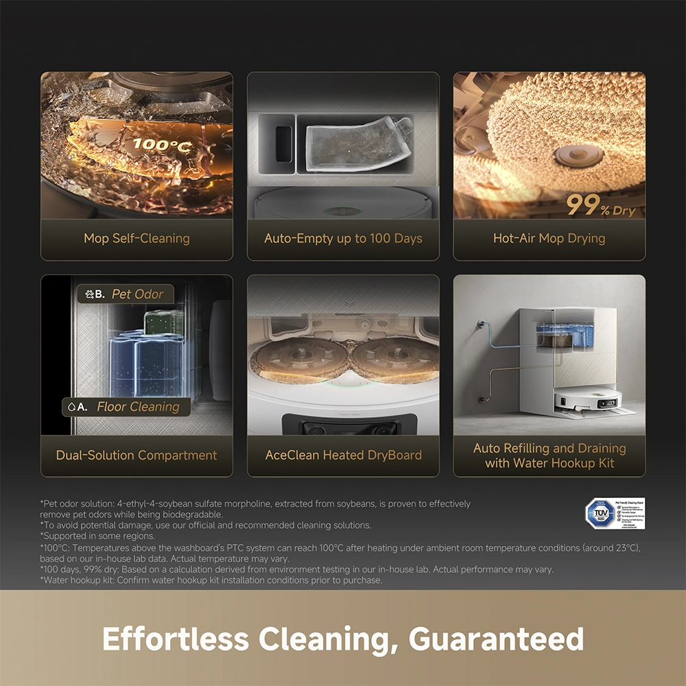 რობოტი მტვერსასრუტი Dreame X60 Ultra Complete White - Image 9