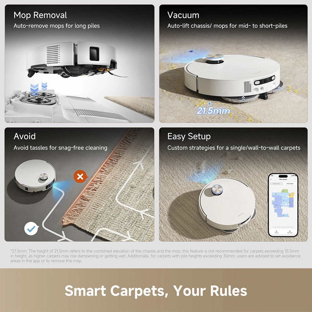 რობოტი მტვერსასრუტი Dreame X60 Ultra Complete White - Image 11