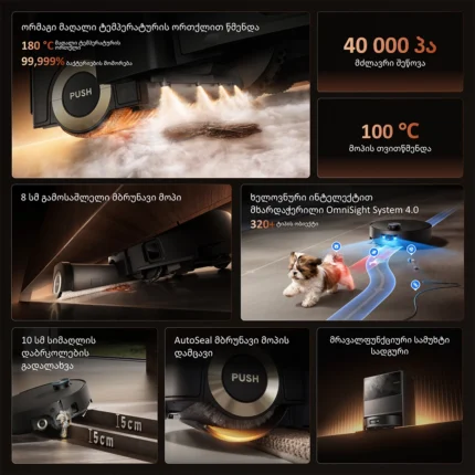Dreame Aqua 20 Pro Ultra Roller S Complete Black - სურათი 2