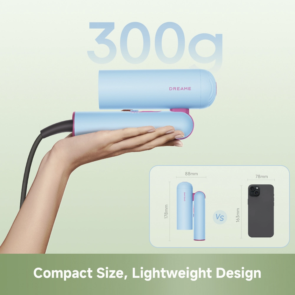 Dreame Pocket Cake Hair Dryer Blue - Image 5