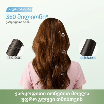 Dreame Pocket Cake Hair Dryer Blue - სურათი 9