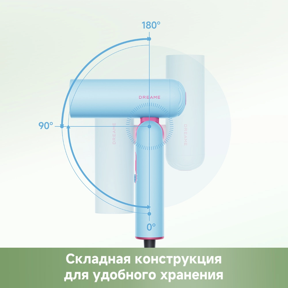 Dreame Pocket Cake Hair Dryer Blue — изображение 3