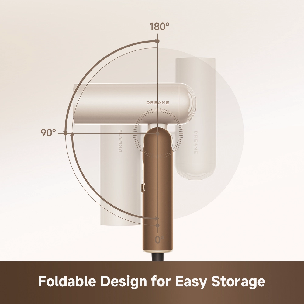 Dreame Pocket Cake Hair Dryer Brown - Image 3