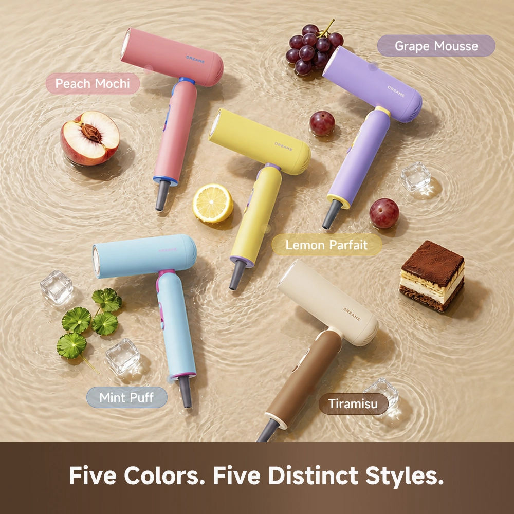 Dreame Pocket Cake Hair Dryer Brown - Image 4