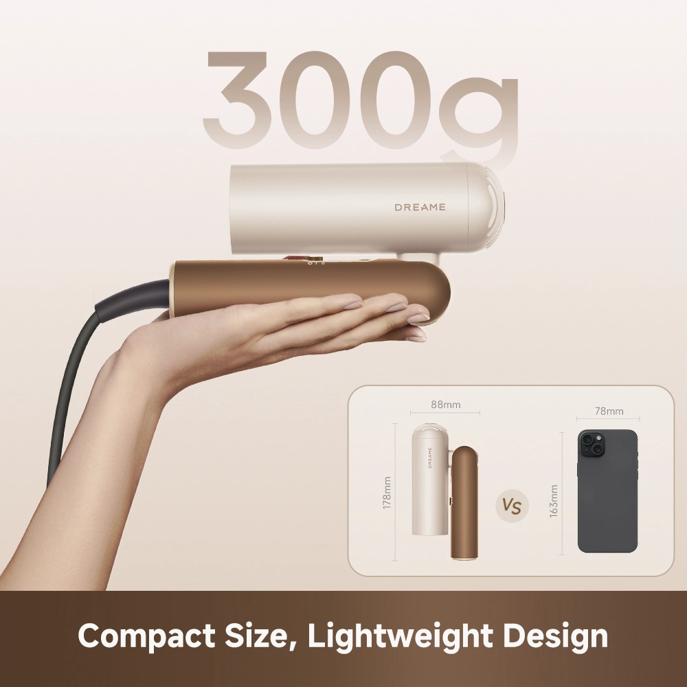 Dreame Pocket Cake Hair Dryer Brown - Image 5