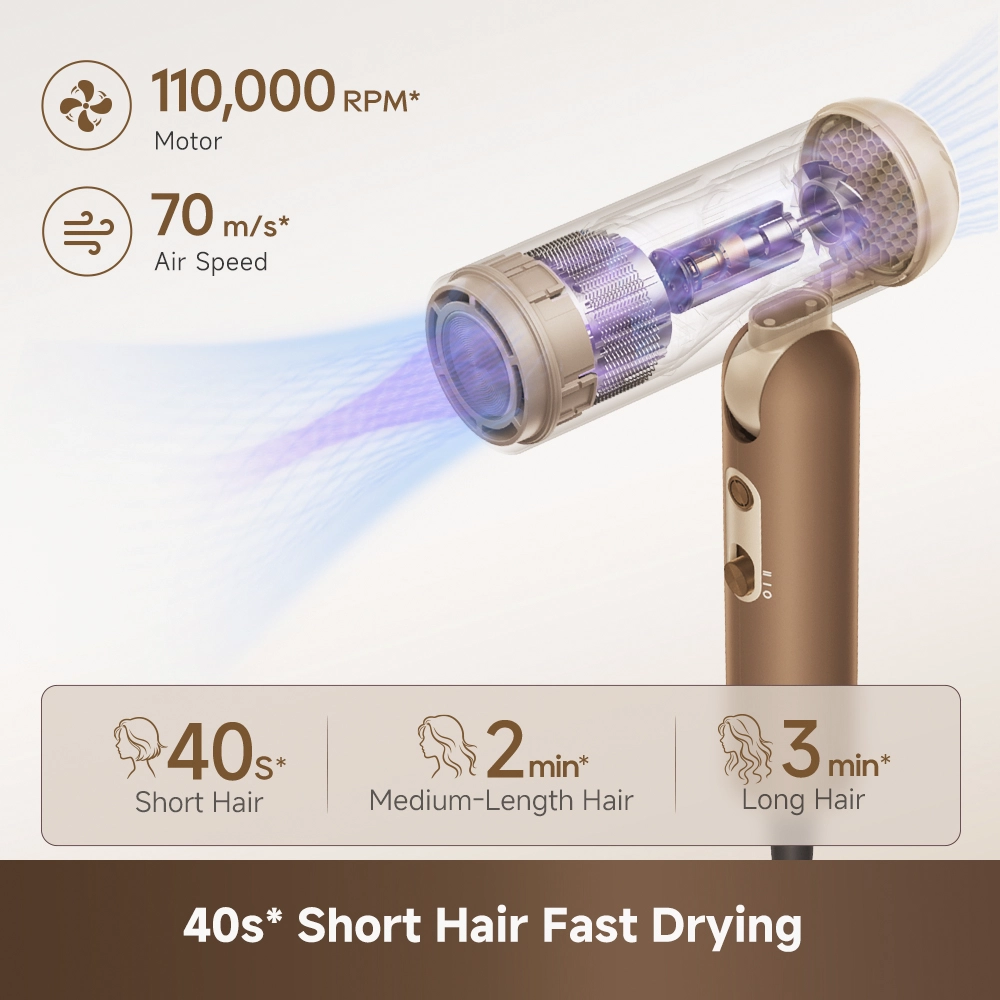 Dreame Pocket Cake Hair Dryer Brown - Image 7