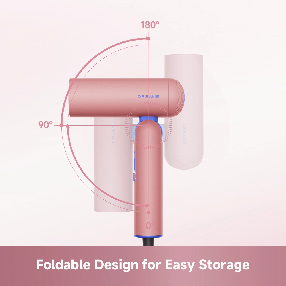 Dreame Pocket Cake Hair Dryer Pink - Image 3