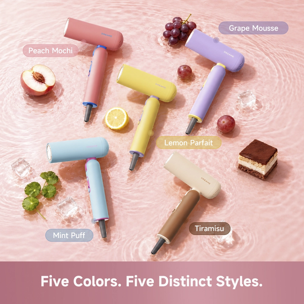 Dreame Pocket Cake Hair Dryer Pink - Image 4