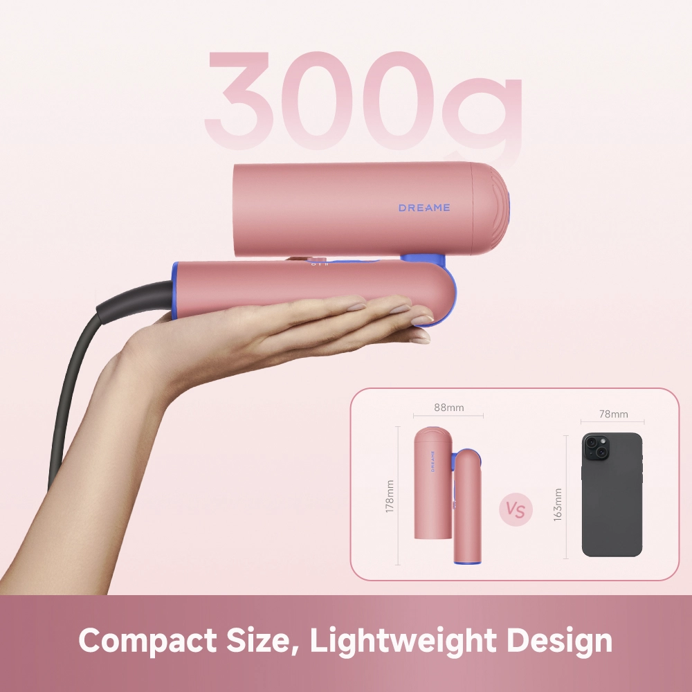 Dreame Pocket Cake Hair Dryer Pink - Image 5