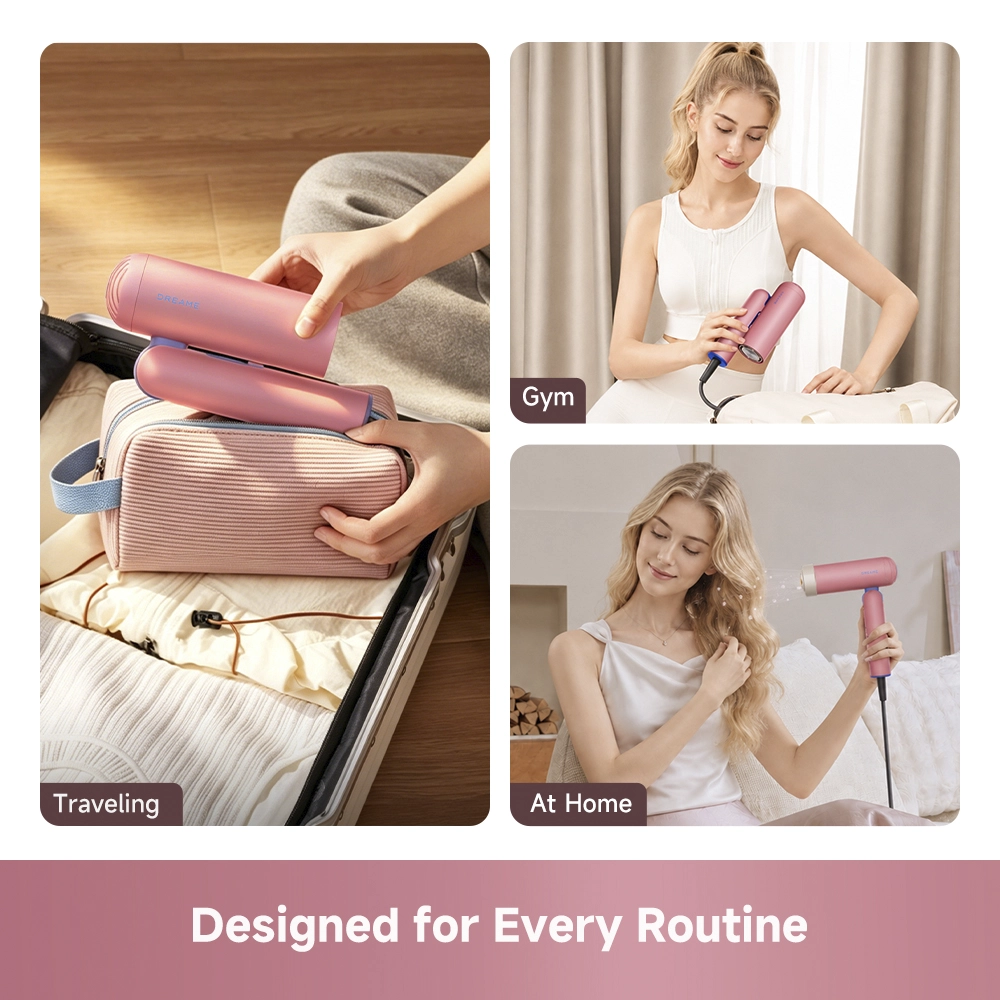 Dreame Pocket Cake Hair Dryer Pink - Image 10
