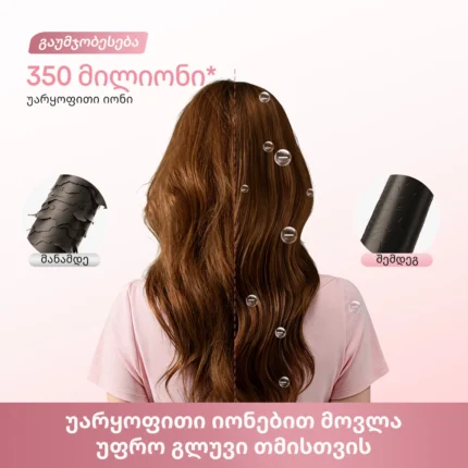 Dreame Pocket Cake Hair Dryer Pink - სურათი 9