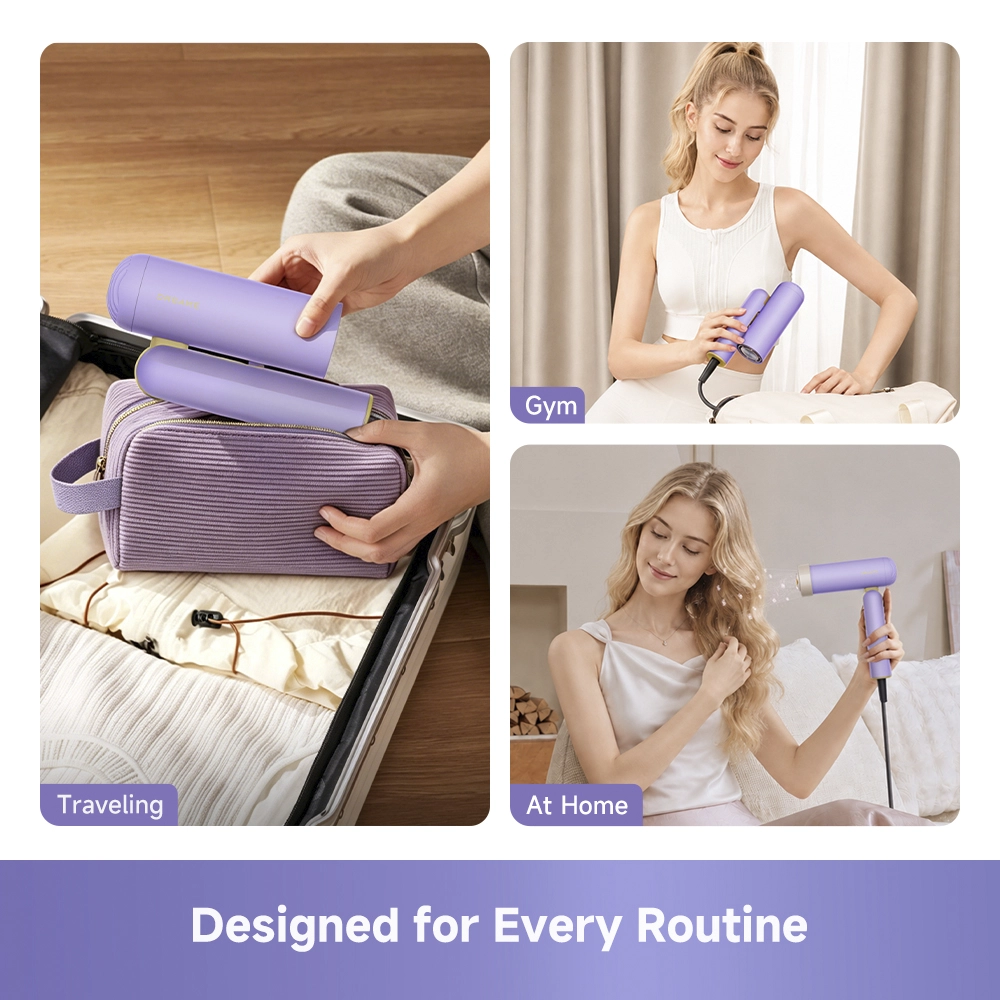 Dreame Pocket Cake Hair Dryer Purple - Image 10