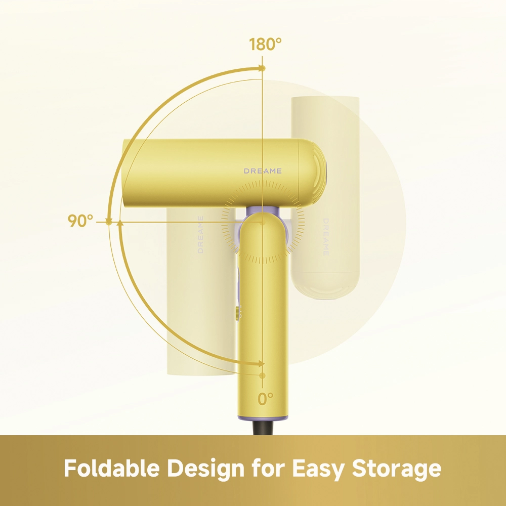 Dreame Pocket Cake Hair Dryer Yellow - Image 3