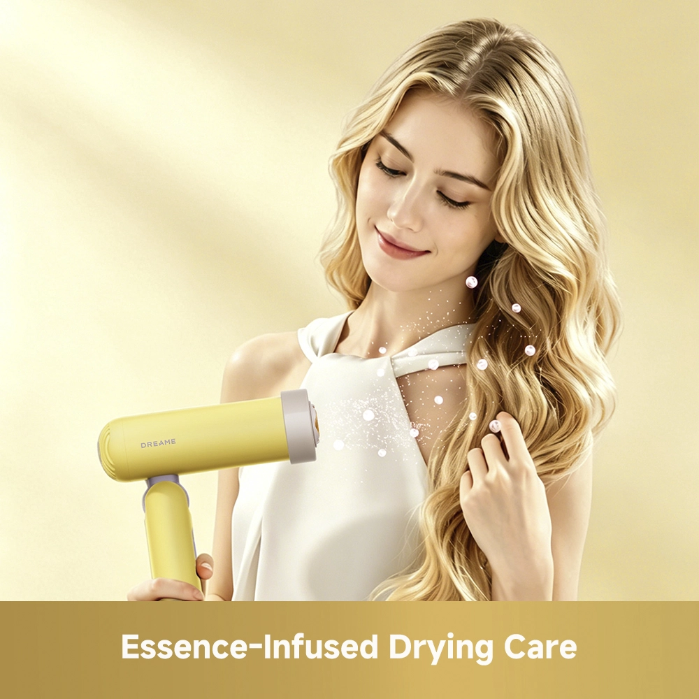 Dreame Pocket Cake Hair Dryer Yellow - Image 6