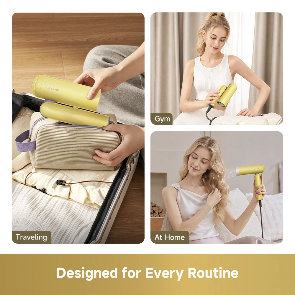 Dreame Pocket Cake Hair Dryer Yellow - Image 10
