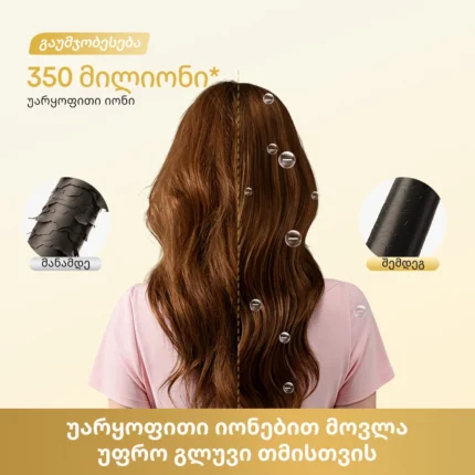 Dreame Pocket Cake Hair Dryer Yellow - სურათი 9