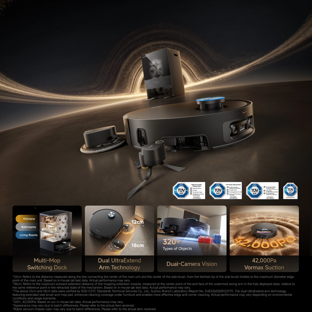Dreame X60 Pro Ultra MatriX Translucent Black - Image 4